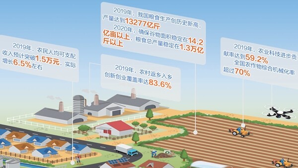 2020农业农村工作重点围绕保供给、保增收、保小康展开 