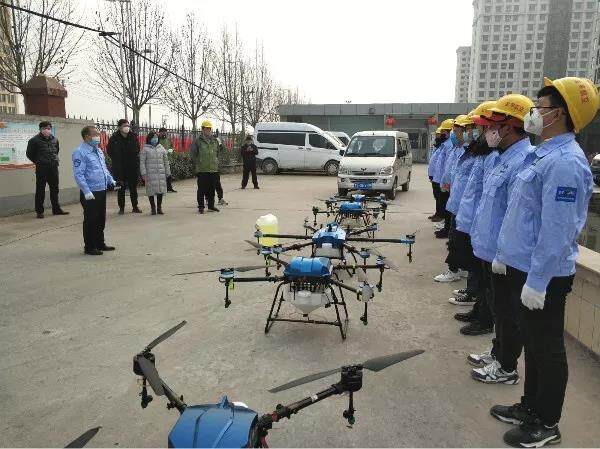 抗击疫情做好消杀 助力打赢疫情防控阻击战---安阳全丰航空、河南标普农业出动无人机对社区进行