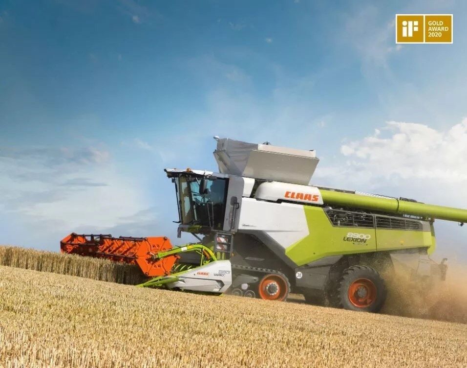 科乐收(CLAAS) LEXION系列联合收割机荣获2020年度iF设计金奖