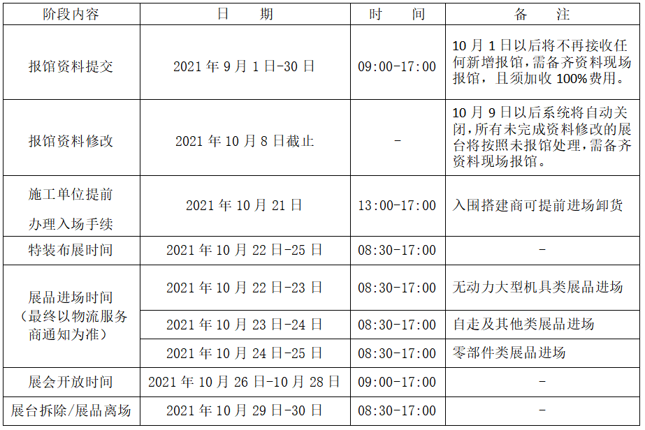 2021中国国机农业机械展览会《特装管理办法》